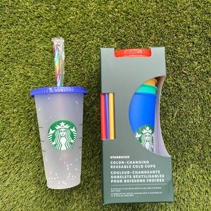 Starbucks Changing Color Cups and Confetti cup